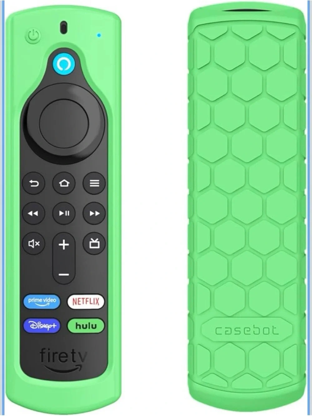NWT CaseBot Lime Green Silicone Cover for Firestick TV Remote
